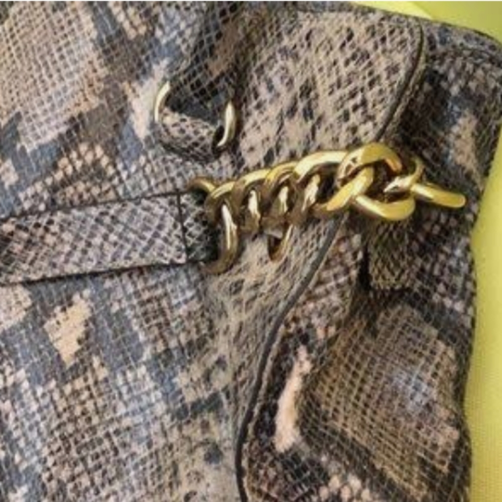 Michael Kors Python Hamilton Tote - Picture 3 of 5